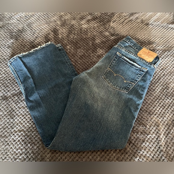 American Eagle Outfitters Men's Straight Jeans - Blue - Picture 1 of 3